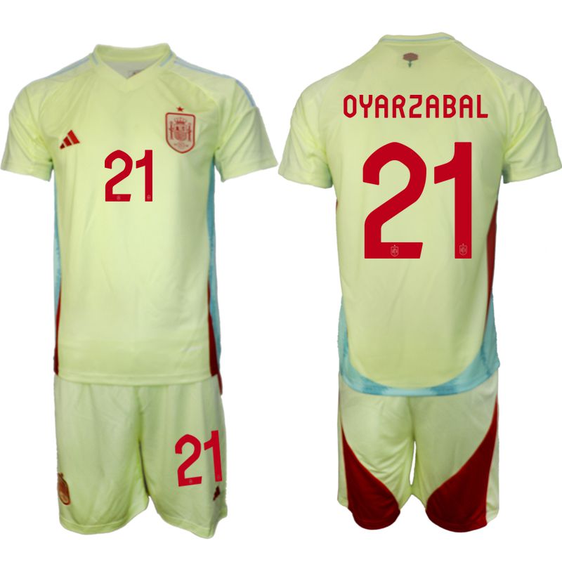 Men 2024-2025 Season Spain away green 21 Soccer Jersey